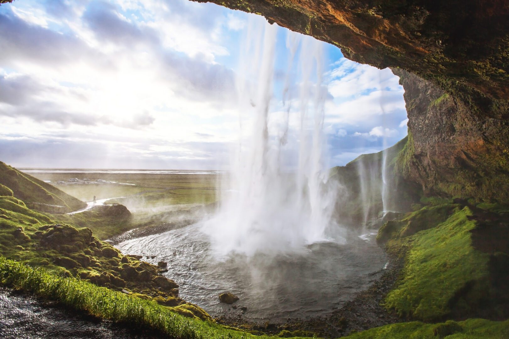 beautiful waterfall at sunset - Raindrop Enterprises